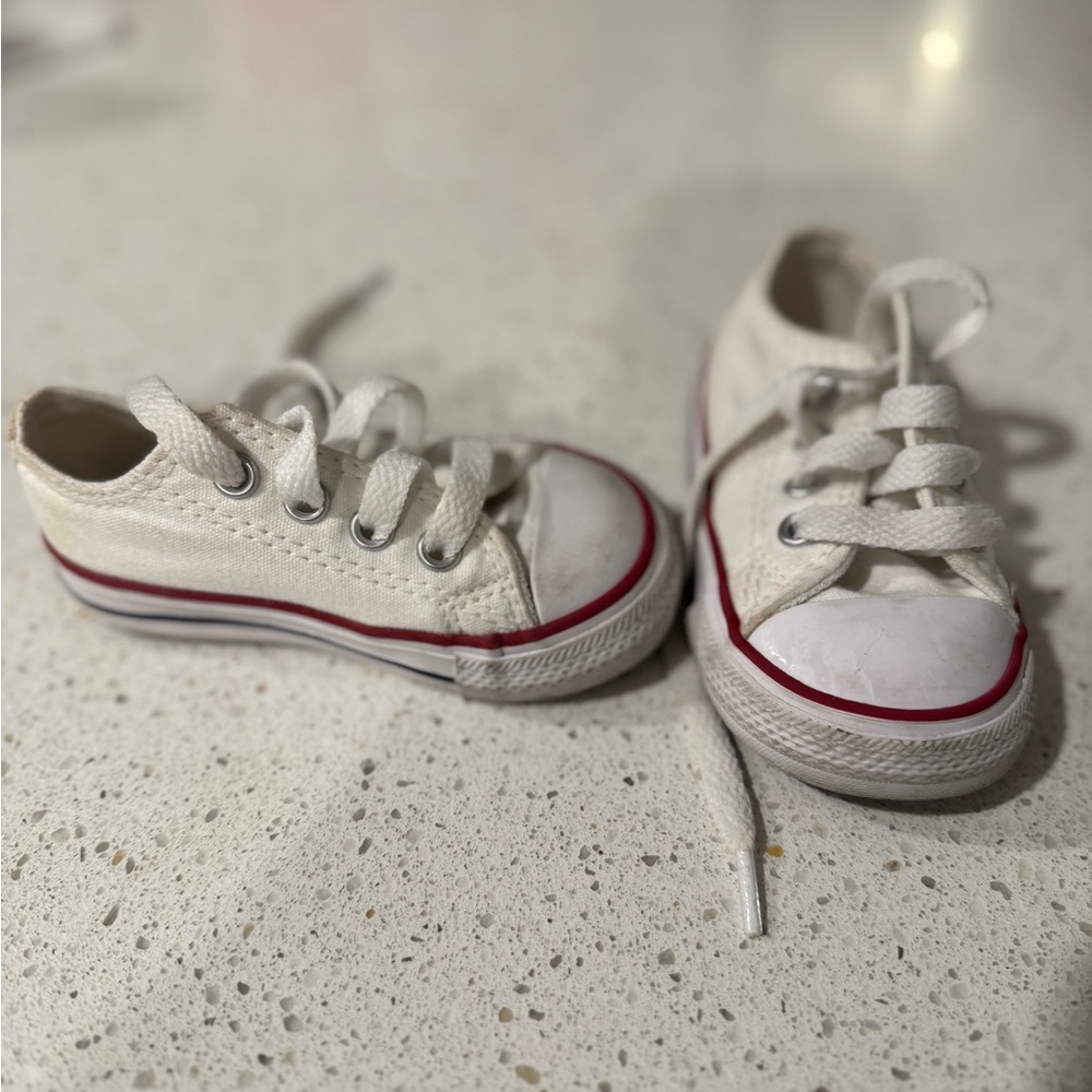 Classic White Kids Sneakers